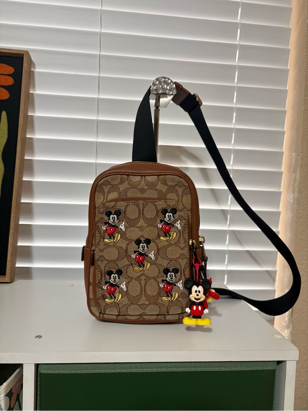 Disney X Coach Track Pack 14 in Signature Jacquard with Mickey Mouse Print
